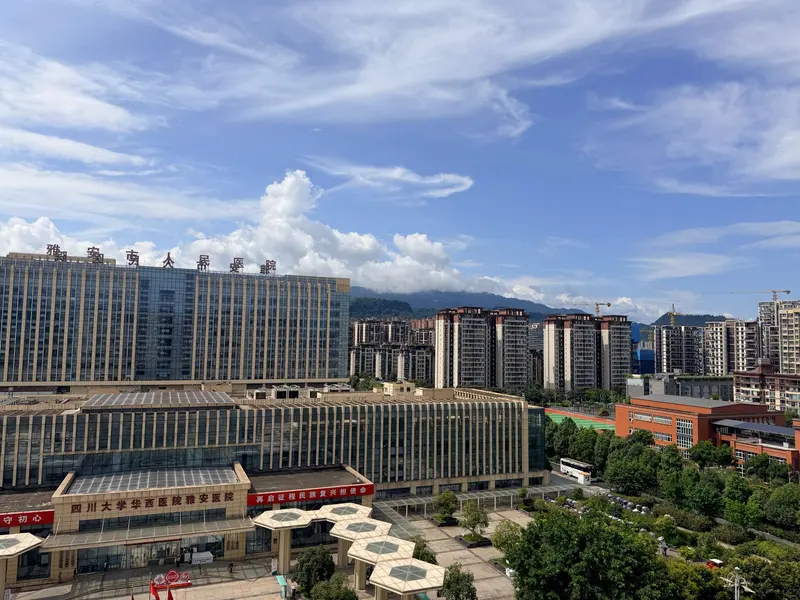 醫療院區的建築群